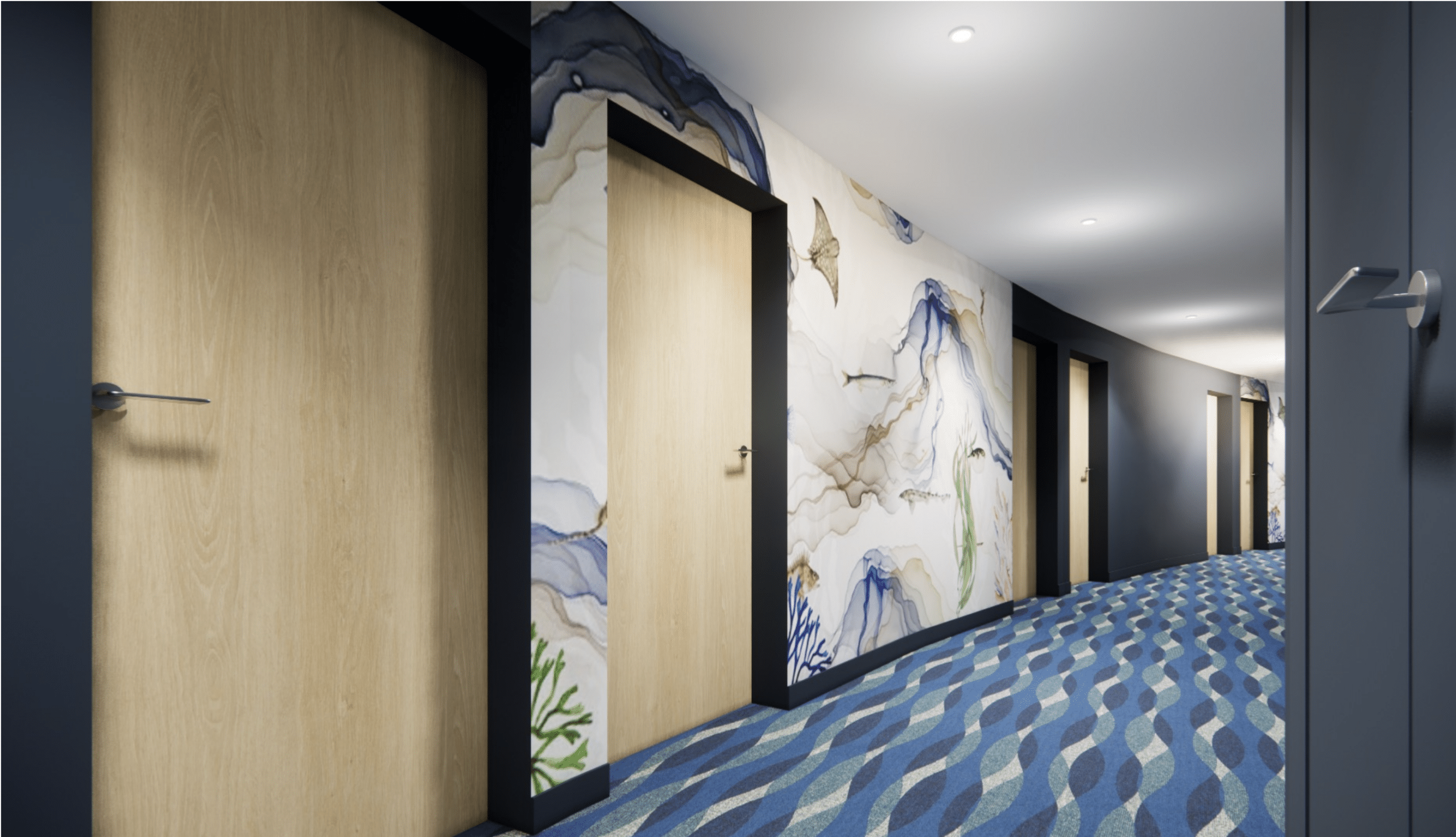Couloir Hotel Agence Renascita